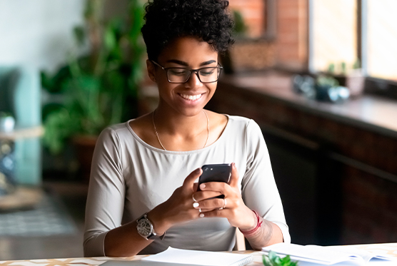 girl with a phone